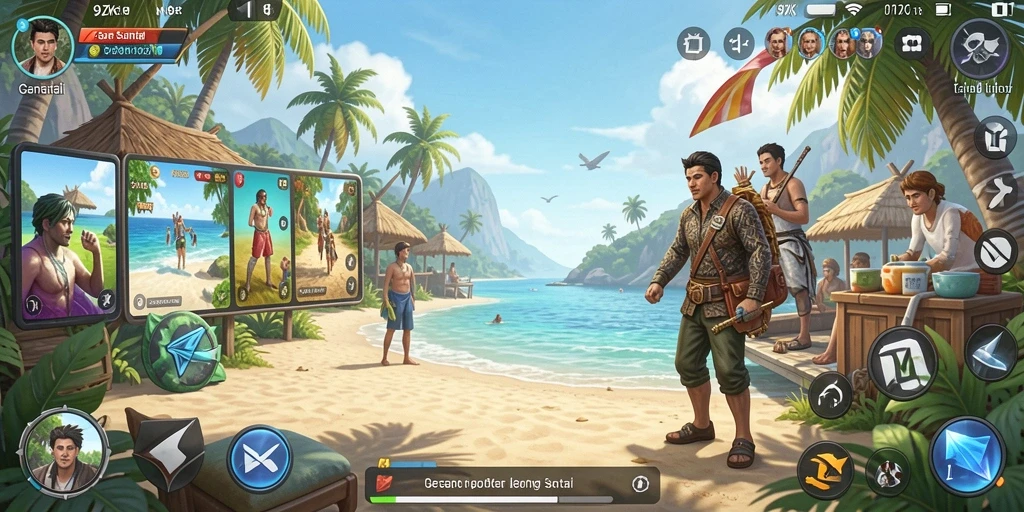Tampilan gameplay 9ZK yang penuh warna dan menarik.