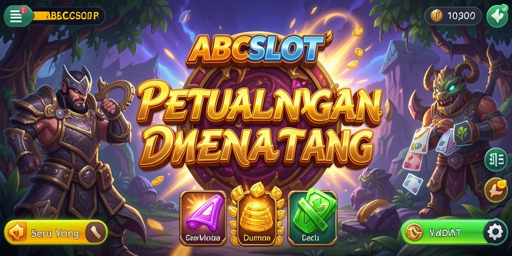 Screenshot gameplay ABCSLOT menunjukkan aksi petualangan yang mendebarkan.