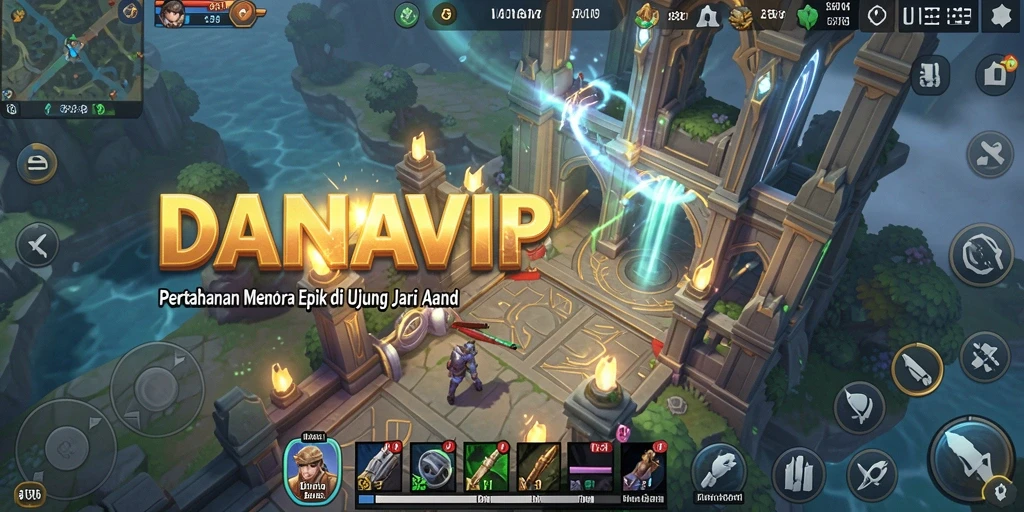 Tangkapan layar gameplay menunjukkan pertempuran yang mendebarkan di DANAVIP.