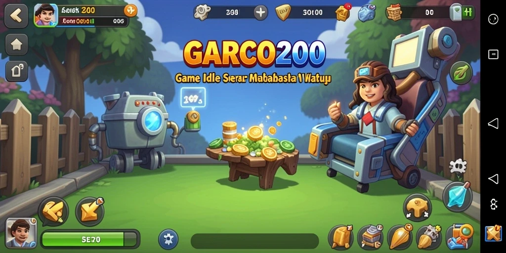 Tampilan gameplay GARCO200 yang menarik dan interaktif.