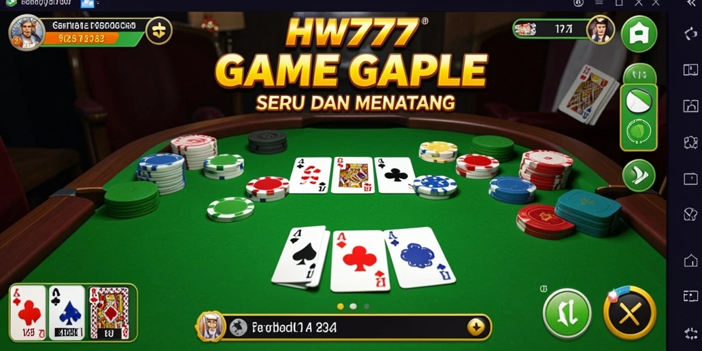 Tampilan gameplay seru dalam <strong>HW777</strong> yang menunjukkan momen bermain Gaple.