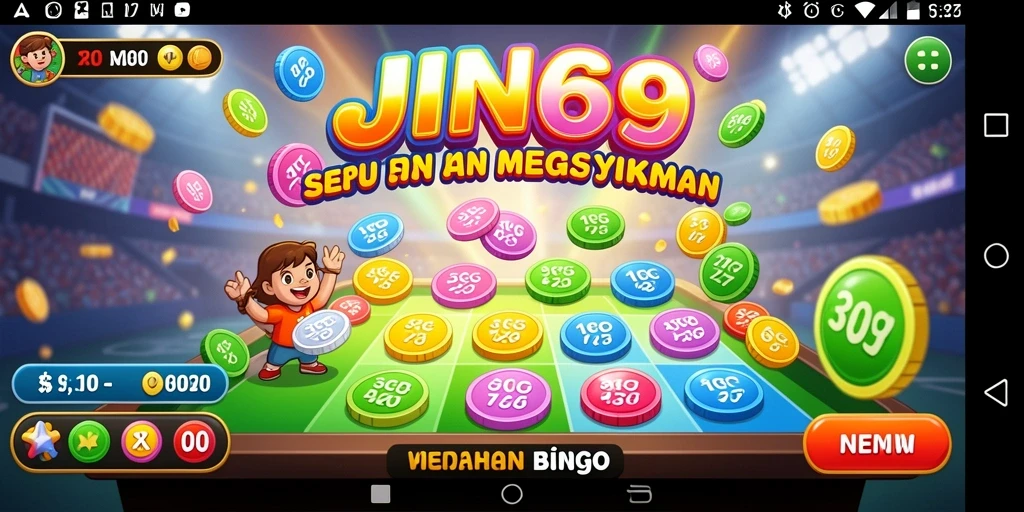 Tampilan gameplay Bingo yang seru dan interaktif di JIN69.