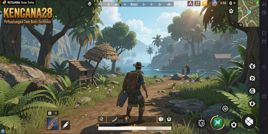 Tampilan gameplay KENCANA28 yang memukau di dunia terbuka.