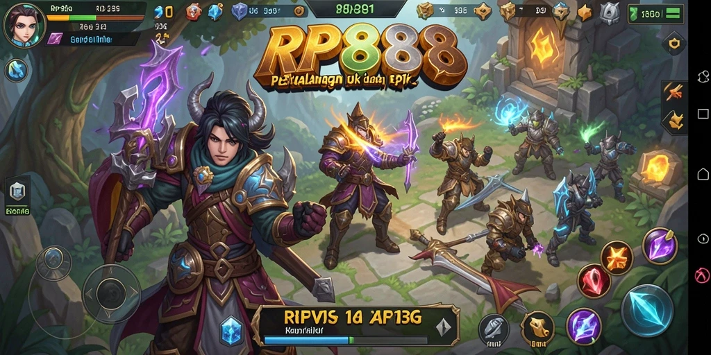 Tangkapan layar menunjukkan petualangan seru dalam grafik RPG yang menawan.